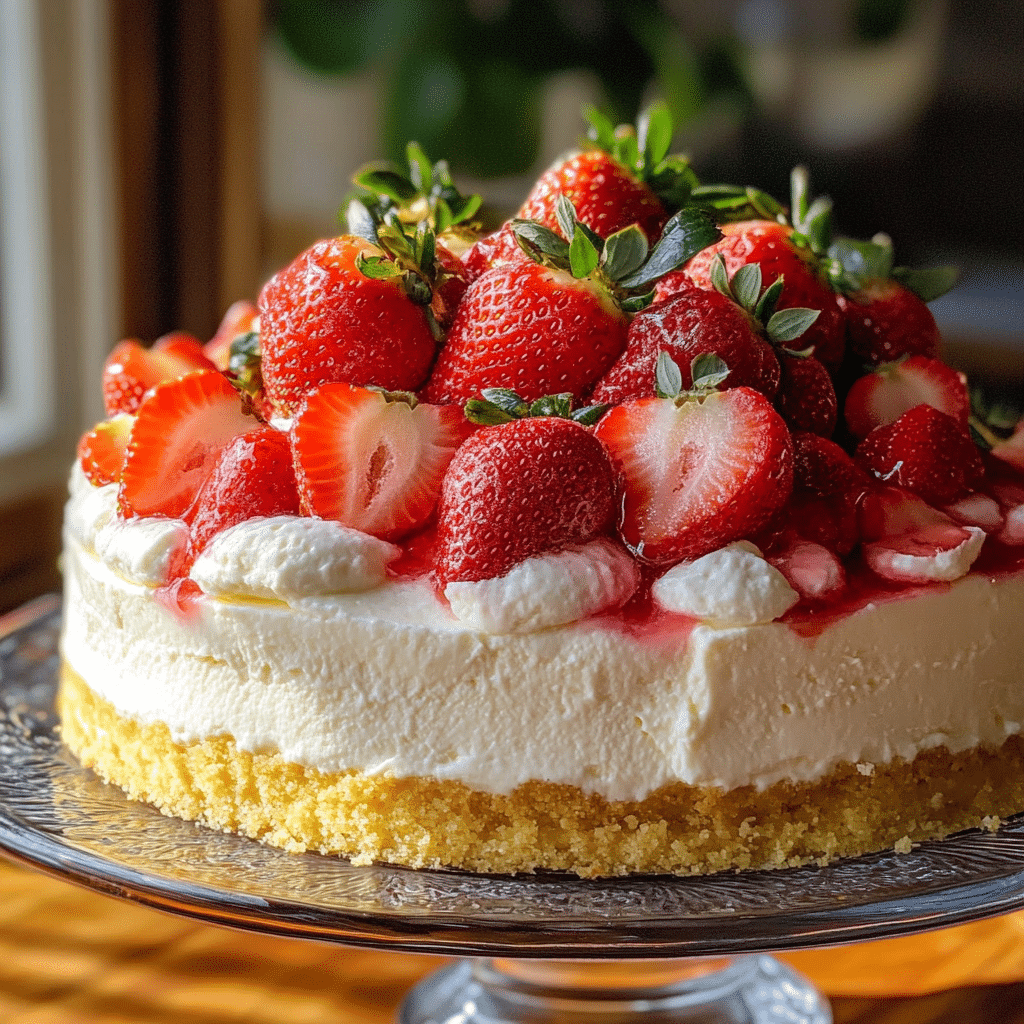 Strawberry Shortcake Cheesecake