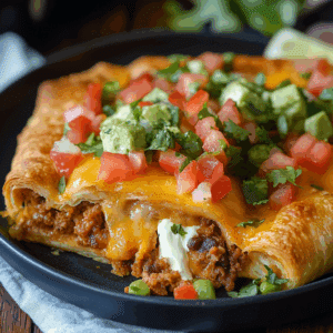 Taco Crescent Roll Bake