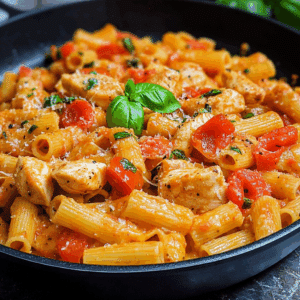 Tomato Basil Pasta with Chicken