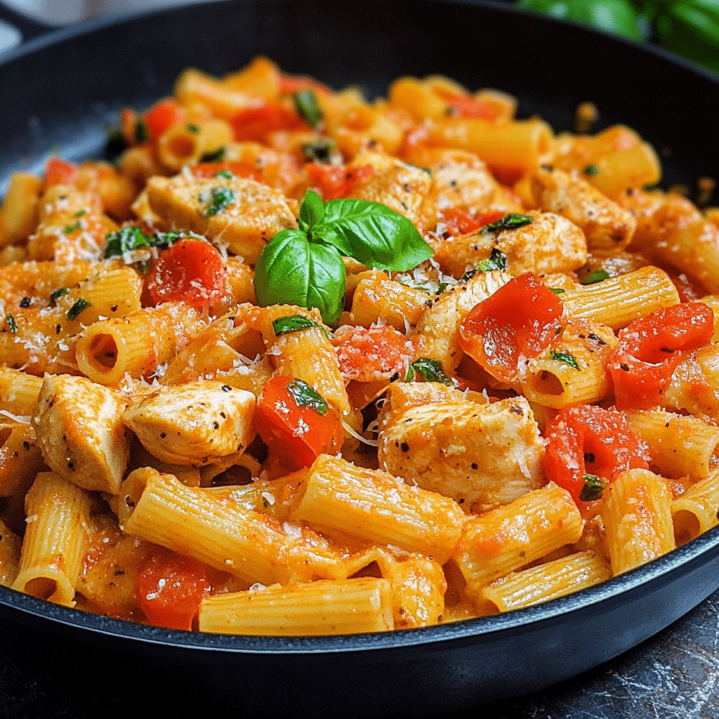 Tomato Basil Pasta with Chicken