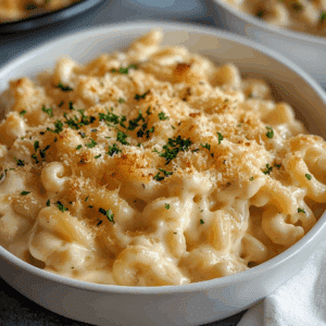 White Cheddar Mac and Cheese with Chickpea Pasta