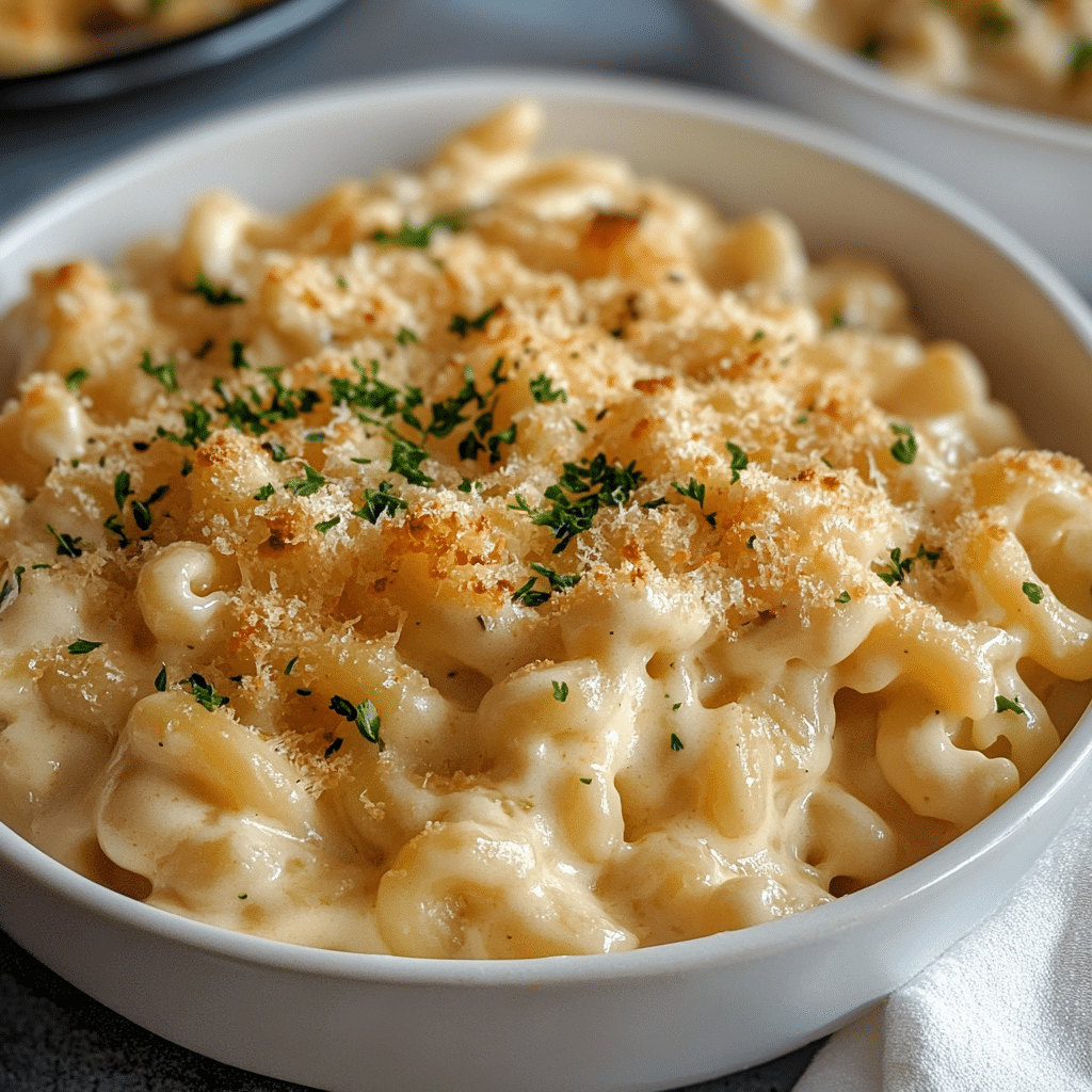 White Cheddar Mac and Cheese with Chickpea Pasta