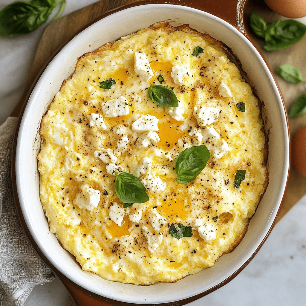 Baked Feta Eggs