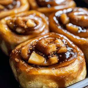 Caramel Apple Cinnamon Rolls