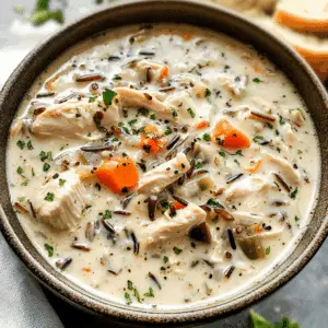 Creamy Slow Cooker Chicken and Wild Rice Soup