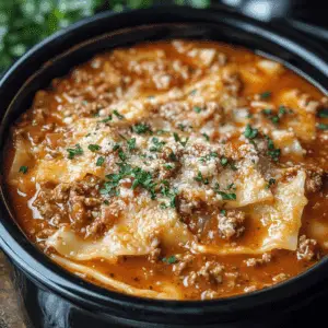 Crockpot Lasagna Soup