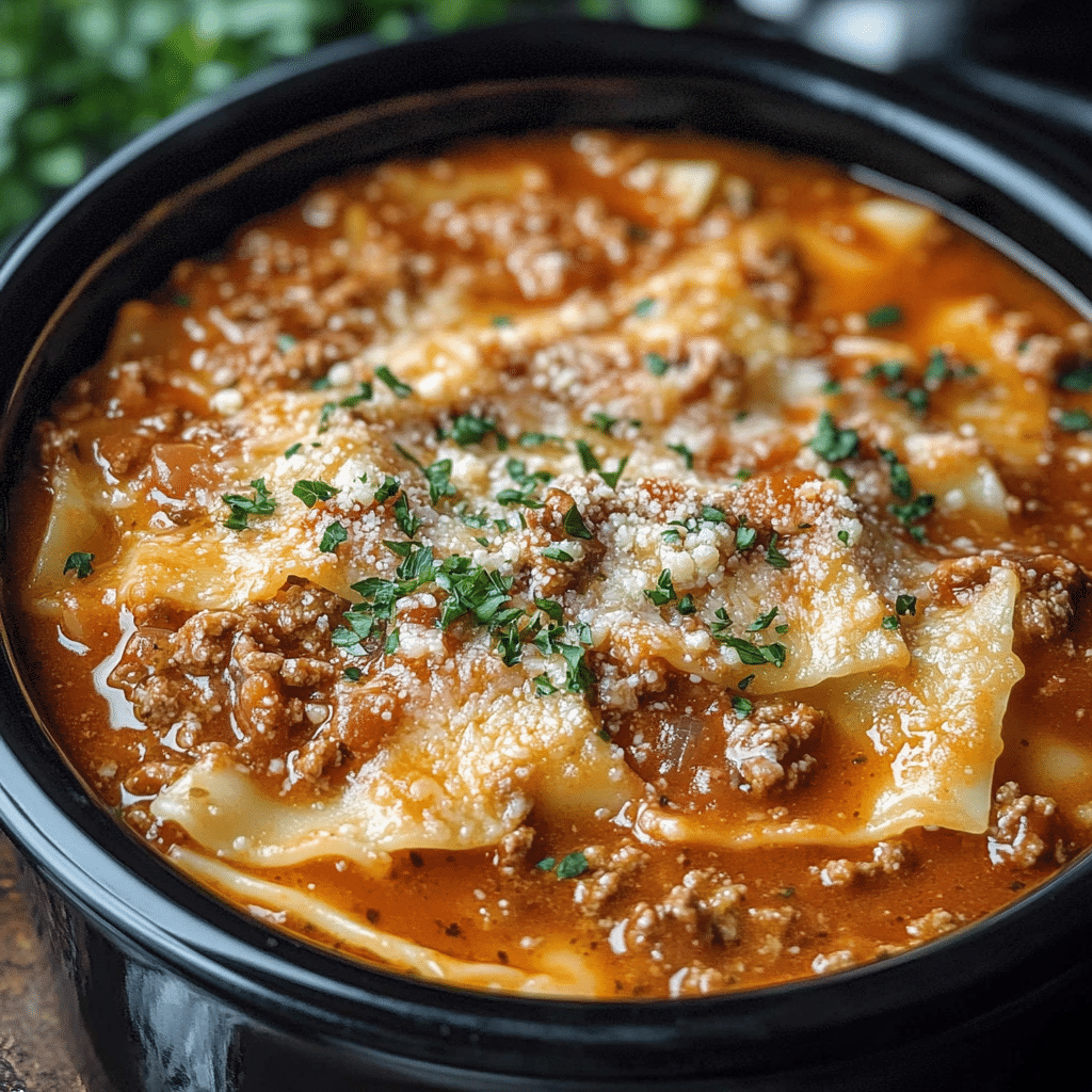 Crockpot Lasagna Soup