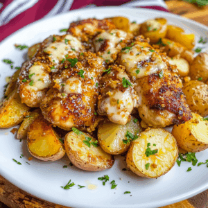 Garlic Parmesan Chicken & Potatoes