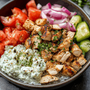 Greek Chicken Tzatziki Bowls Recipe