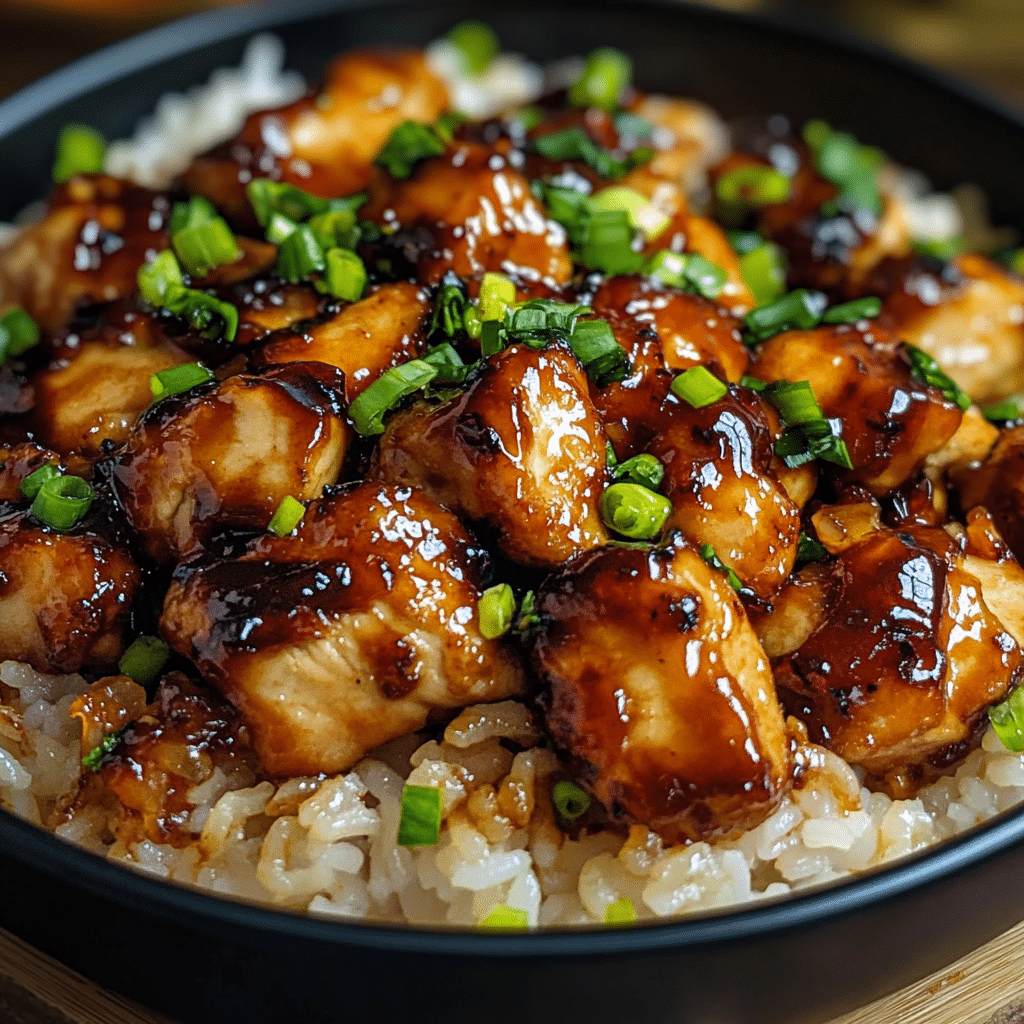 Honey BBQ Chicken Rice