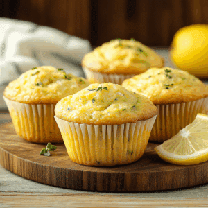 Lemon Zucchini Muffins