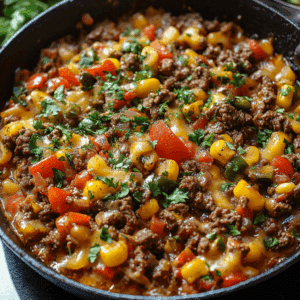 Mexican Skillet with Beef & Veggies