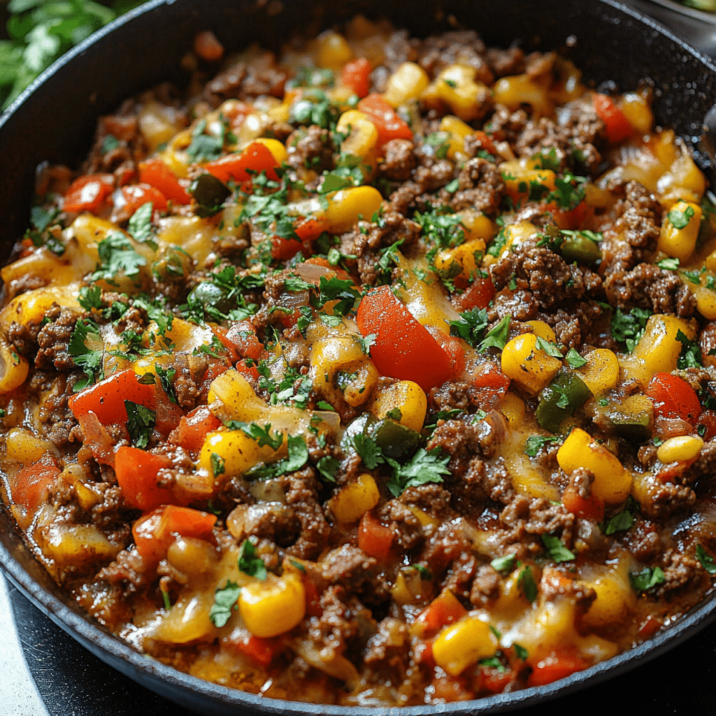 Mexican Skillet with Beef & Veggies