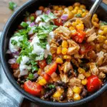 One-Pot Chicken Burrito Bowls