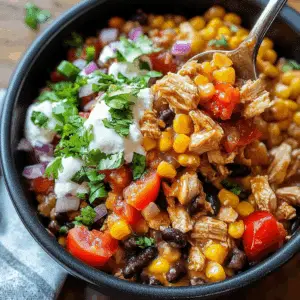 One-Pot Chicken Burrito Bowls
