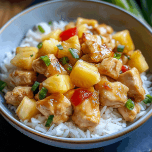 Pineapple Chicken with Rice