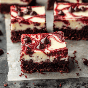 Red Velvet Brownie Cheesecake Bars