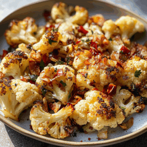 Roasted Cauliflower with a Kick
