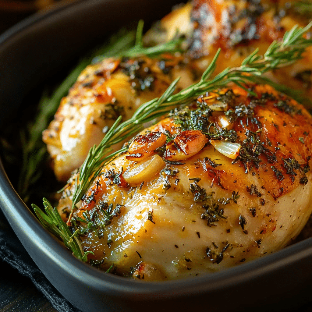 Roasted Turkey Breast with Garlic and Herbs