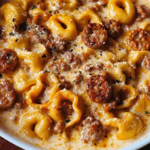 Spicy Sausage Tortellini in Creamy Mascarpone Sauce