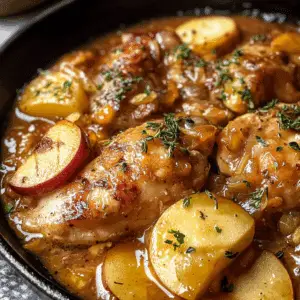 Apple Cider Smothered Chicken