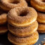 Baked Cinnamon Crunch Apple Cider Doughnuts