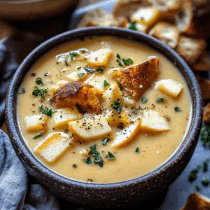 Brie and Cheddar Apple Beer Soup