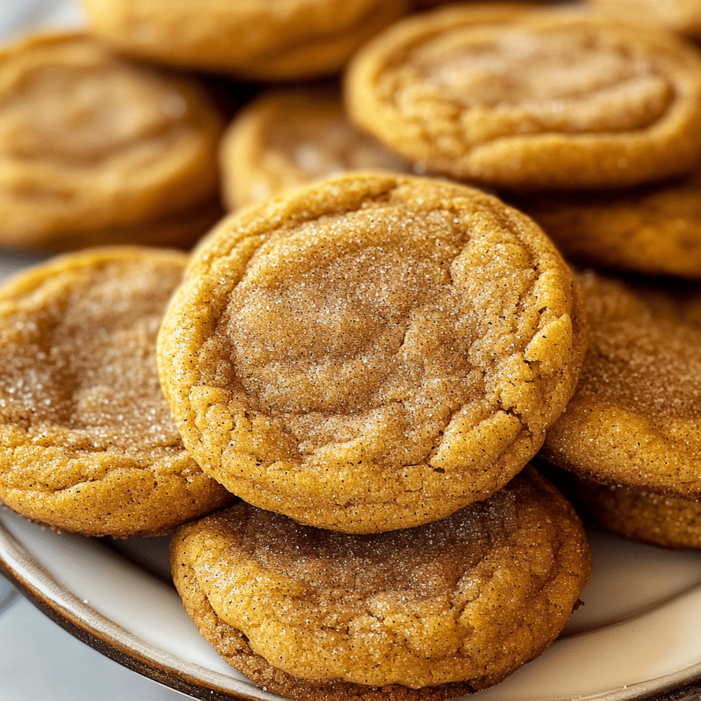 Brown Butter Pumpkin Snickerdoodle Cookies