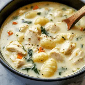 CHICKEN AND GNOCCHI SOUP