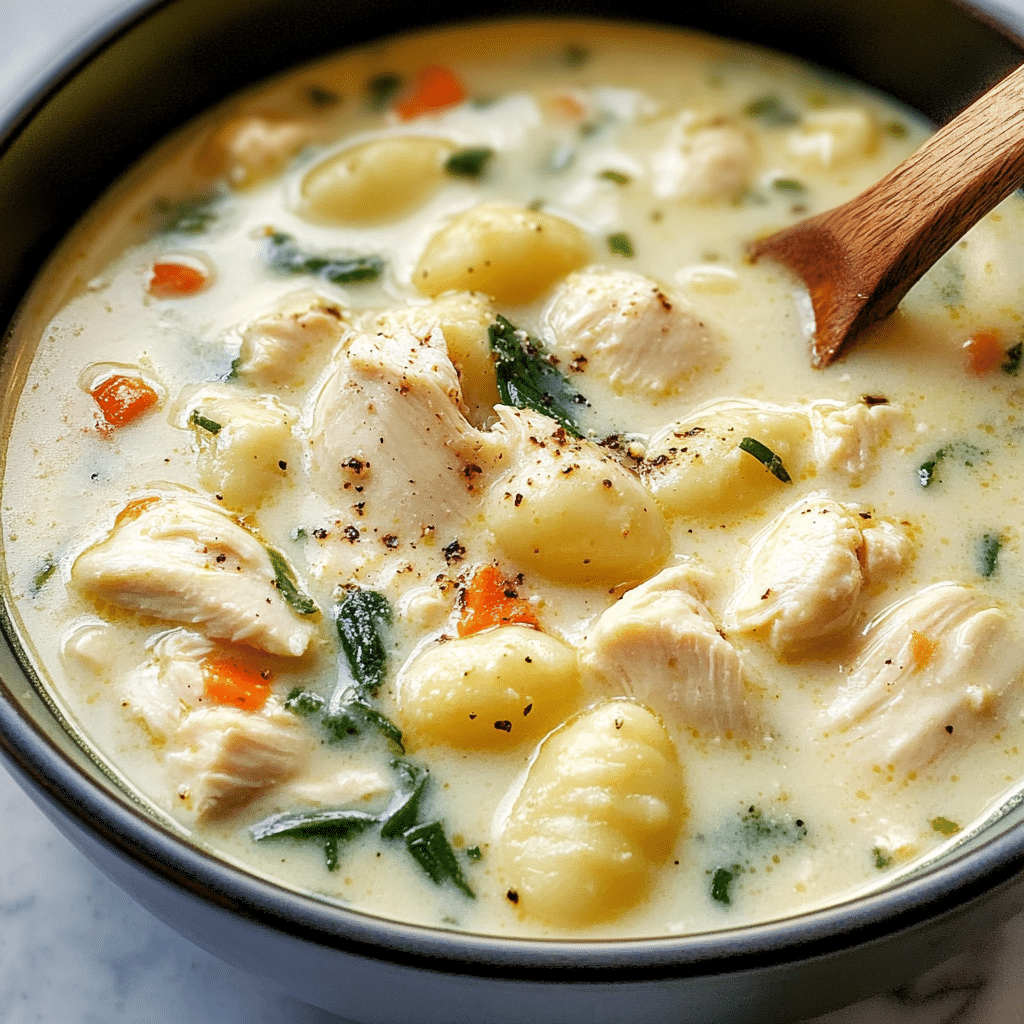 CHICKEN AND GNOCCHI SOUP