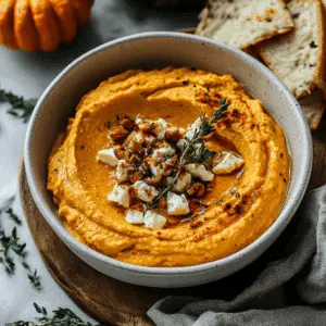 Creamy Pumpkin Whipped Feta Dip
