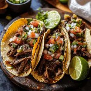 Crockpot Chipotle Honey Pot Roast Tacos
