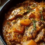 Crockpot Pumpkin Beer Braised Chicken