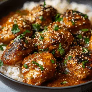 Easy Baked Spicy Sesame Butter Chicken