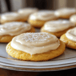 Frosted Soft Pumpkin Sugar Cookies