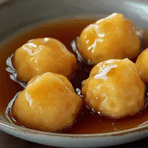 Golden syrup dumplings