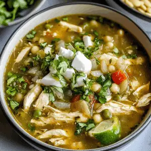 Green Chile Chicken Pozole