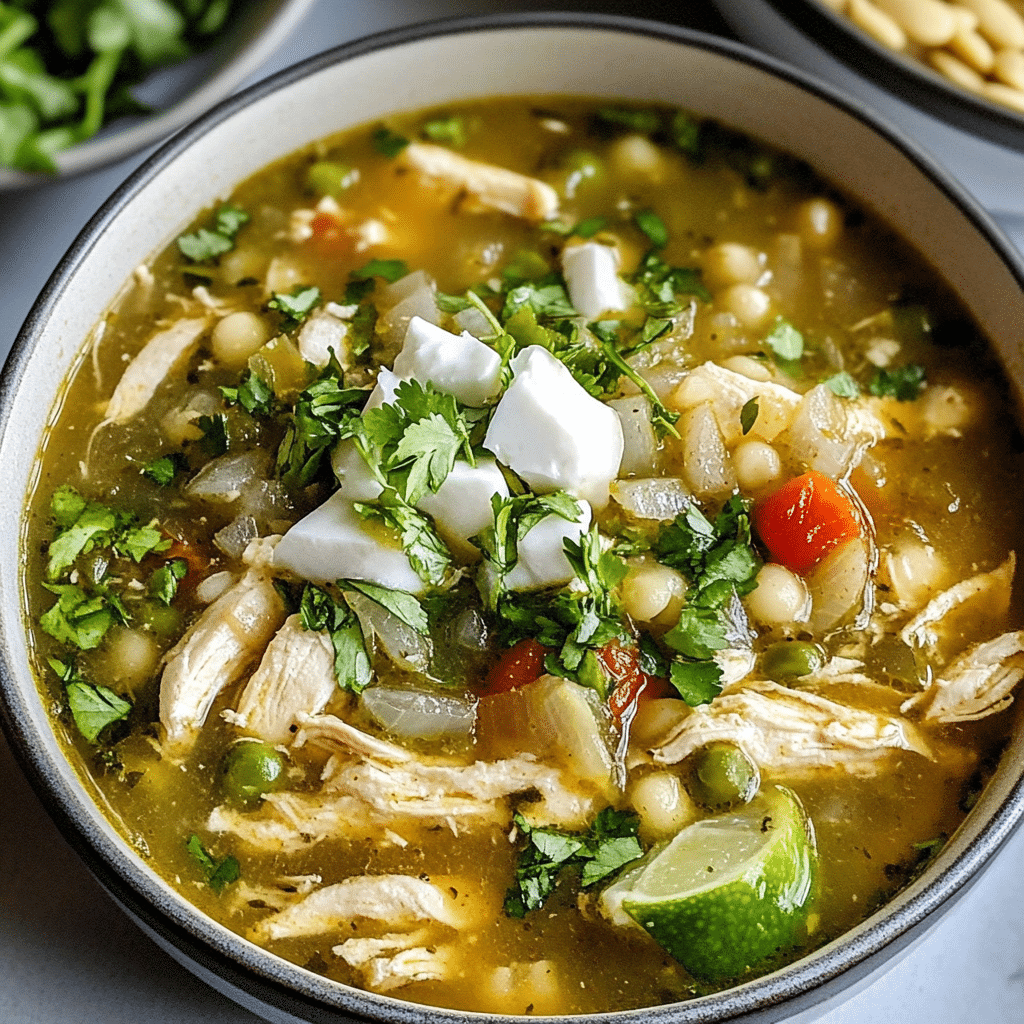 Green Chile Chicken Pozole