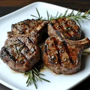 Grilled Rosemary Lamb Chops Recipe