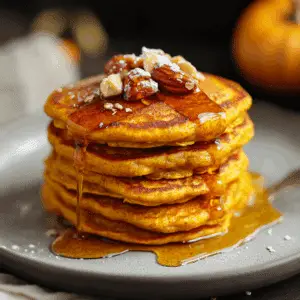Healthy Pumpkin Oatmeal Pancakes