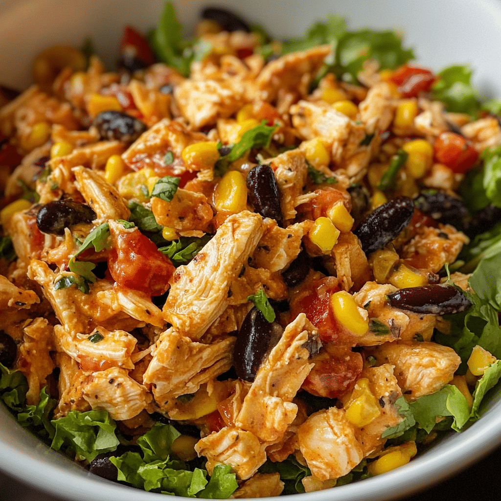 High Protein Southwest Chicken Salad