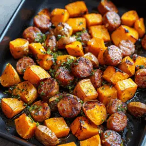 Honey Garlic Sausage Sweet Potatoes
