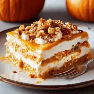 Pumpkin Cheesecake Lasagna