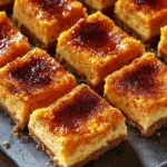 Pumpkin Crème Brûlée Cheesecake Bars