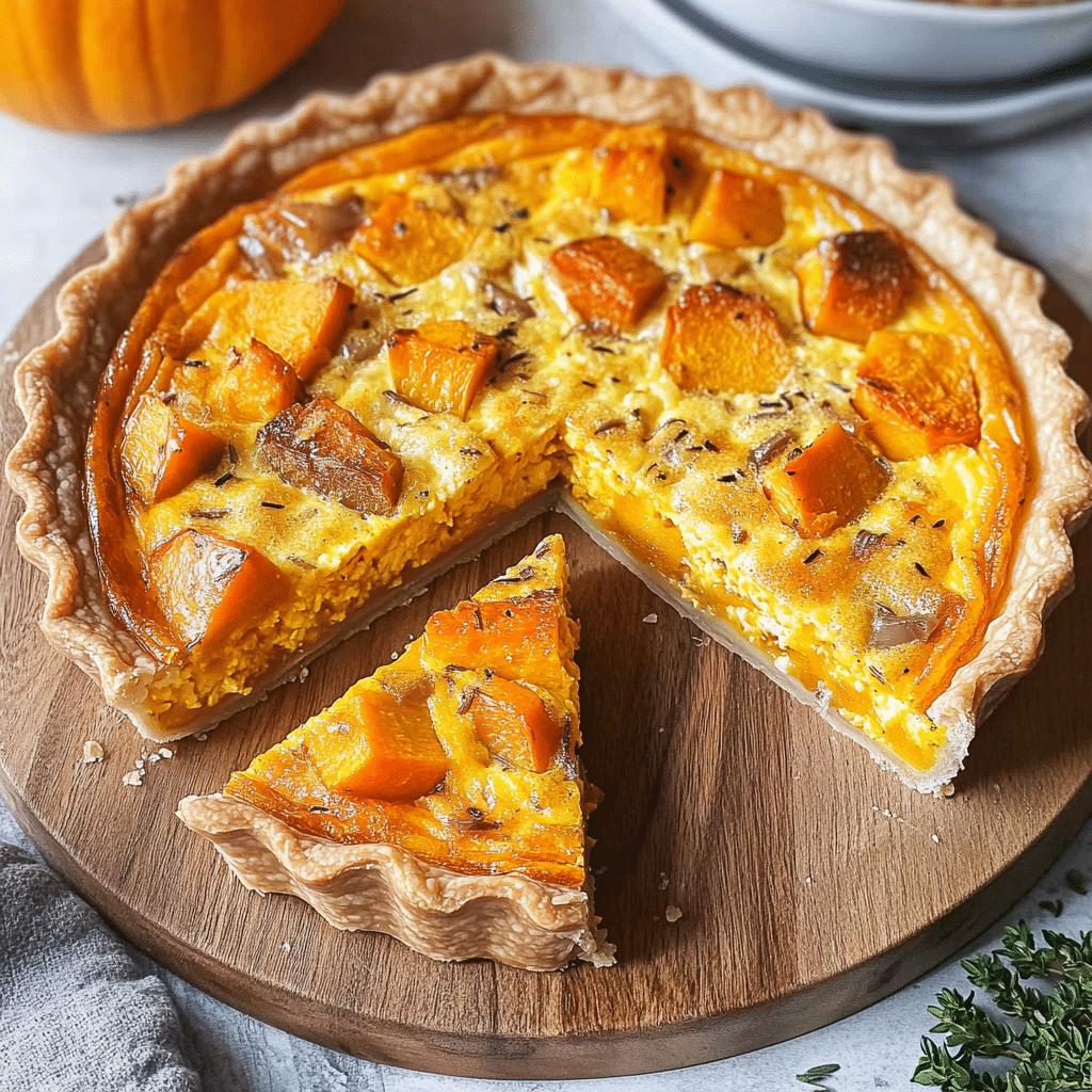 Roasted Pumpkin Quiche