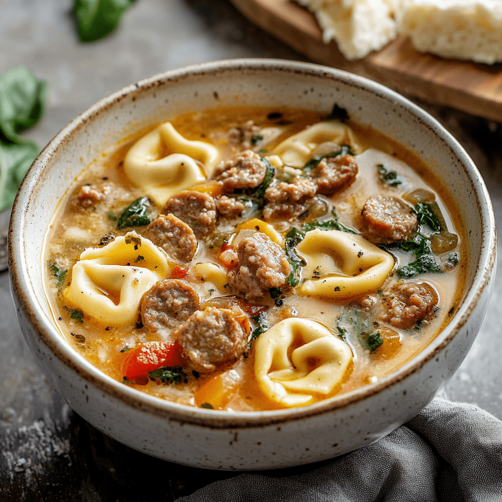 Sausage Tortellini Soup