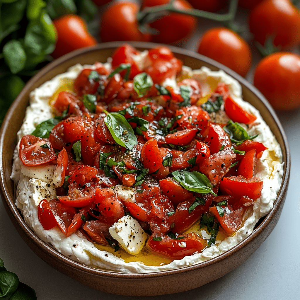 Savory Italian Tomato Bruschetta Dip