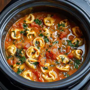Slow Cooker Tortellini Soup
