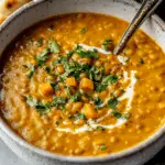Vegan Curried Pumpkin Lentil Soup