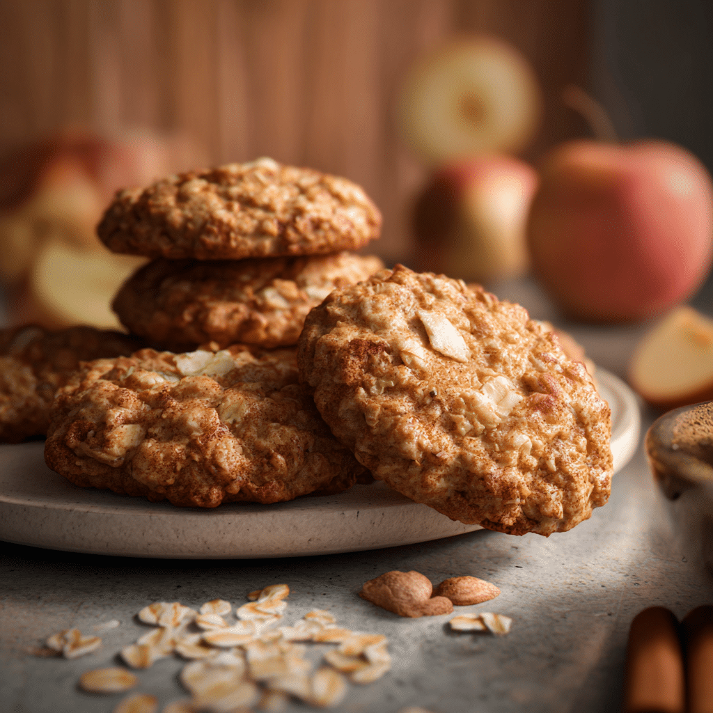 Apple Cinnamon Oatmeal Cookies